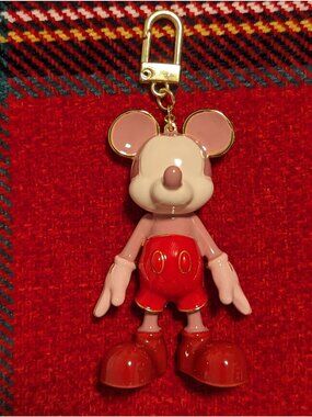 Disney X BaubleBar Mickey Mouse Enamel Keychain In Gift Box